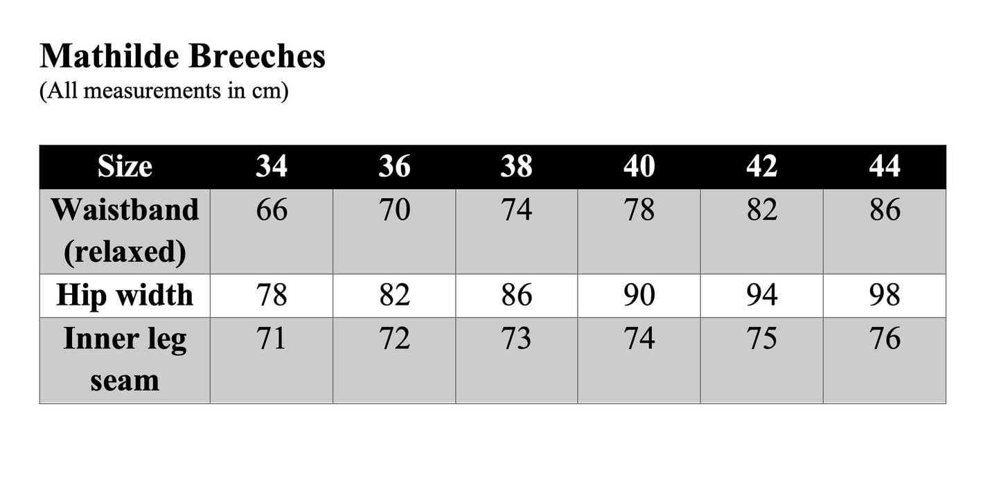 Mathilde Breeches Black